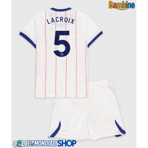 Maglie da calcio Chelsea Maxence Lacroix #5 Terza Maglia Bambino 2026-27 Manica Corta + Pantaloni corti)